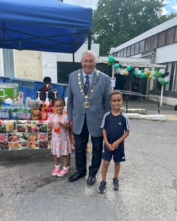 Celebrating with the Mayor, London Borough of Sutton